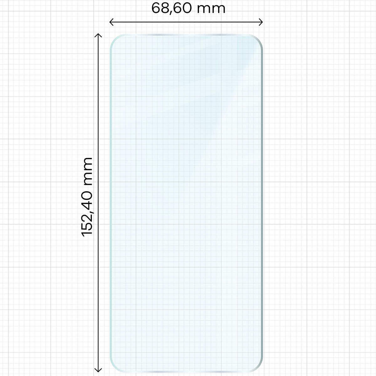 Zdjęcie na miarce szkła hartowanego Bizon Glass Clear do Realme 9 Pro+ / Realme 9 4G